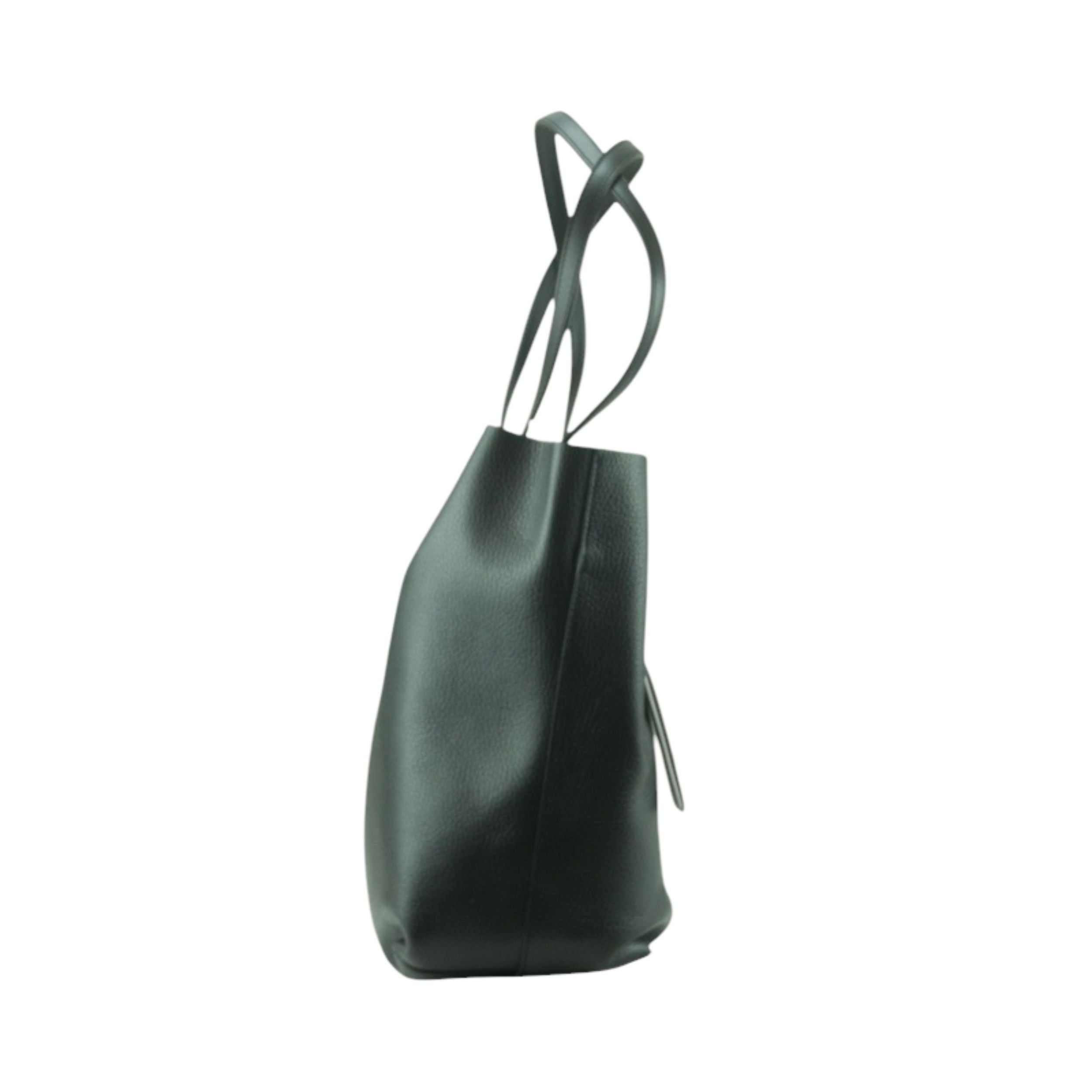 Patrizia Pepe Borsa Shopper a Mano in Pelle Nero Donna
