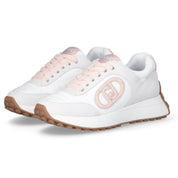 Liu Jo Scarpe Lolo 17 Sneakers in Pelle bianco rosa