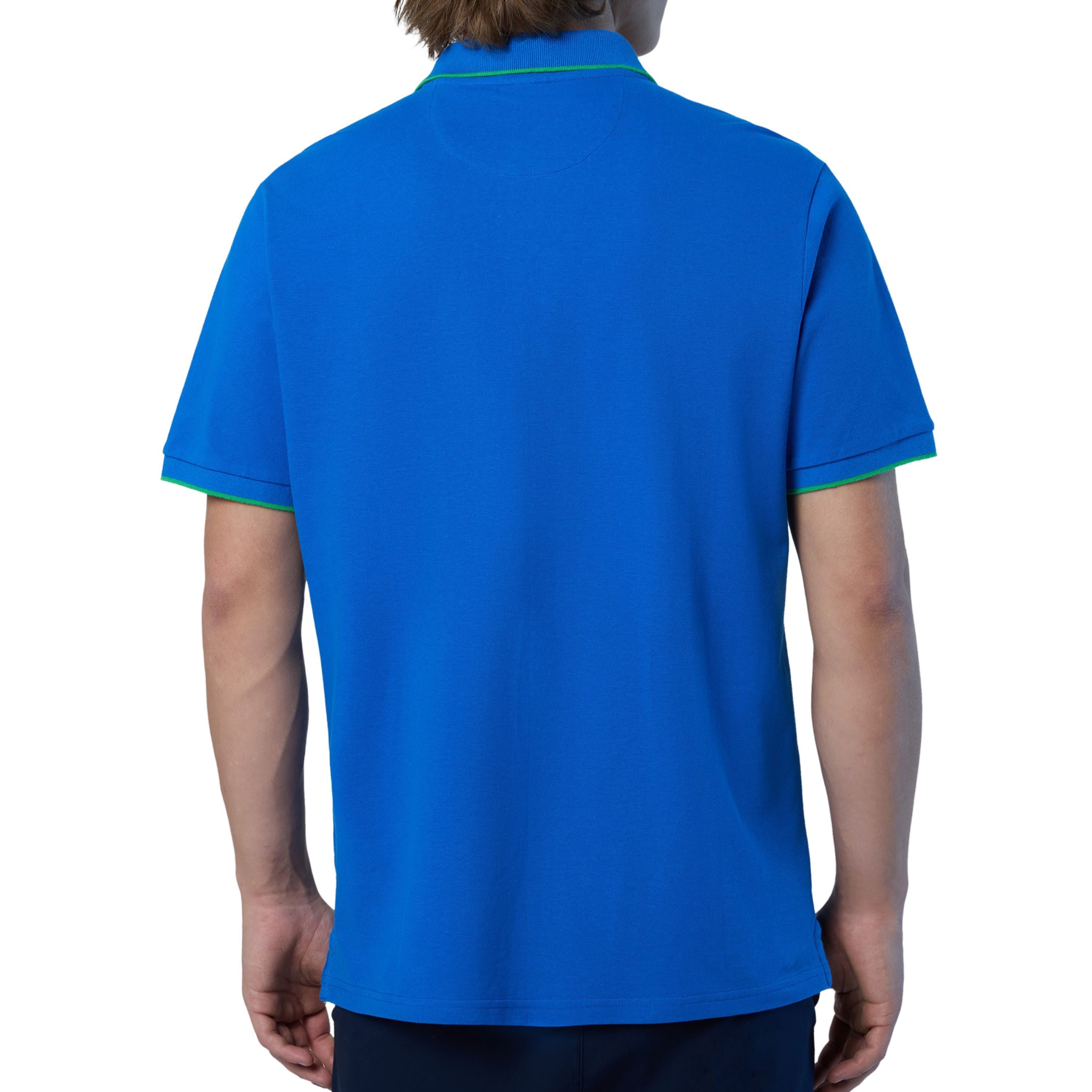 North Sails Polo maglia maglietta 692452 colletto rigato cotone biologico 0760