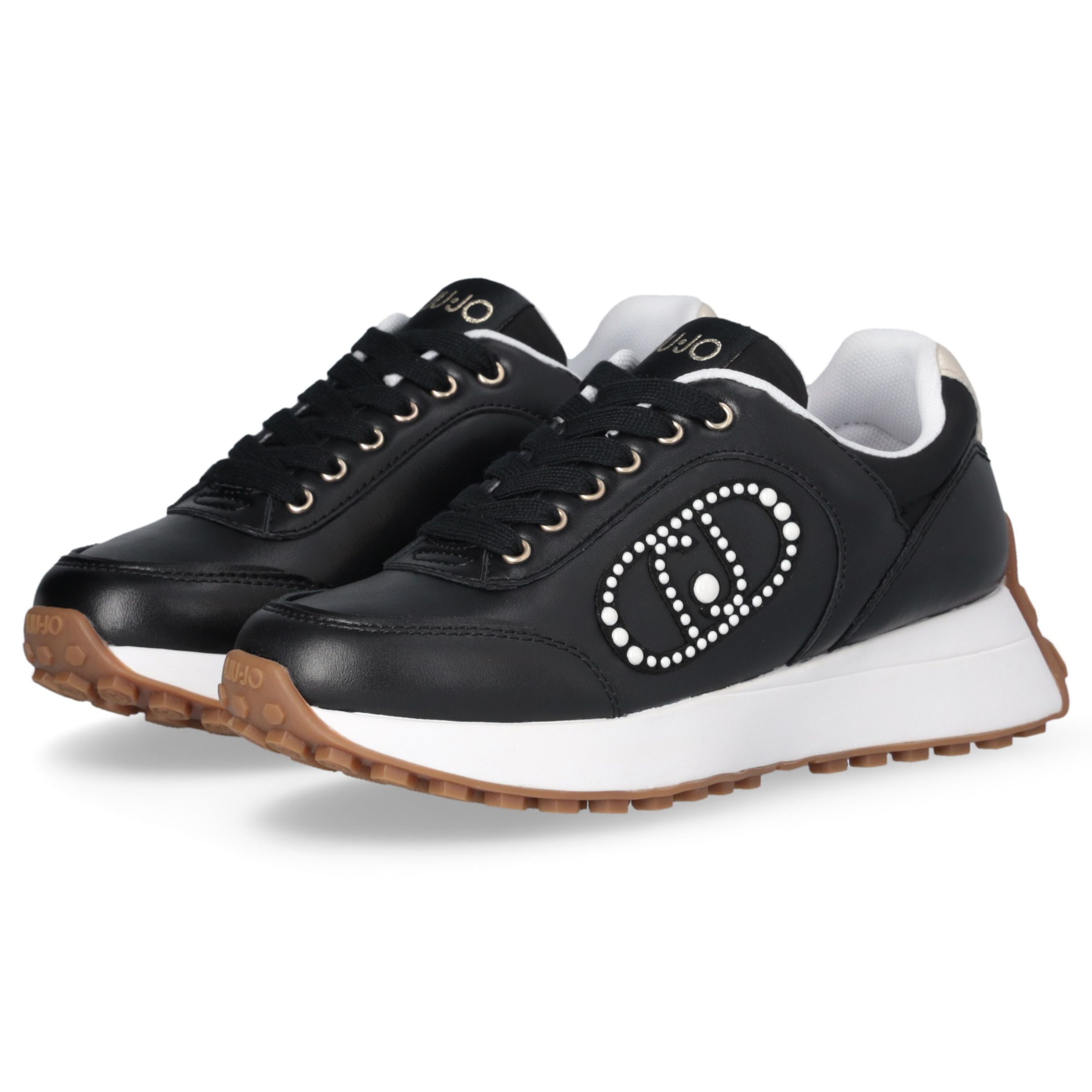 Liu Jo Scarpe Lolo 17 Sneakers in Pelle Nere black