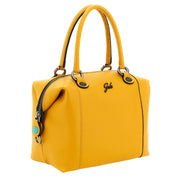 Gabs G3 Plus M Borsa Zaino Trasformabile Hobo Shopper Tote Bauletto in Pelle Giallo Orzo