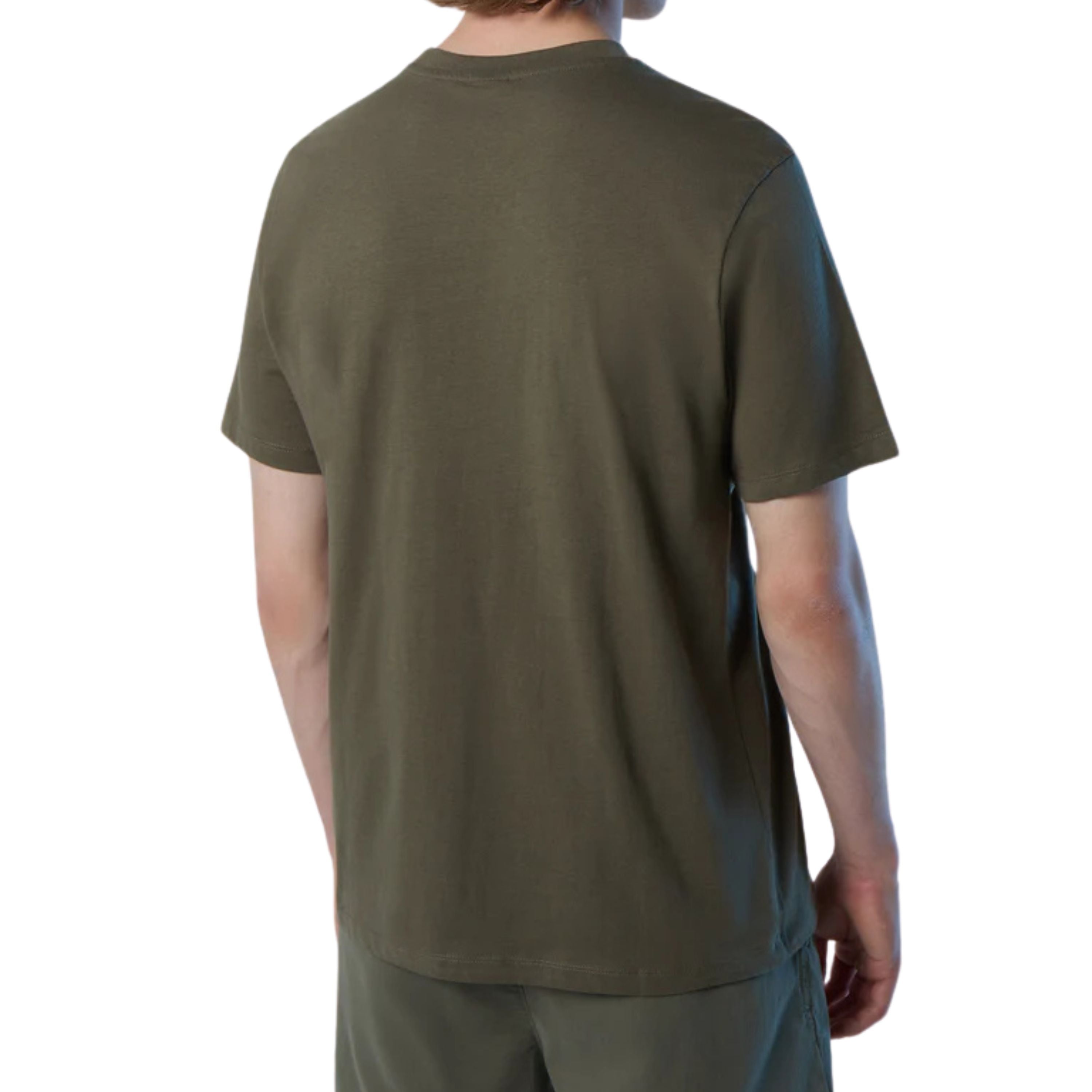 North Sails T-shirt maglia maglietta 692972 BASIC Big Logo 0441 olive