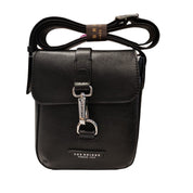 The Bridge Borsello Piccolo Crossbody Uomo Linea Cesare in Pelle Nero 451505D9