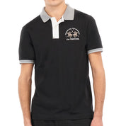 La Martina Polo Classica In Piquet stretch Regular Fit Nero uomo map005