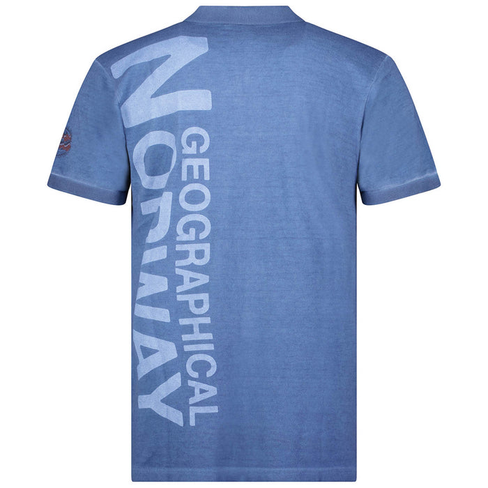 Geographical Norway Maglia Manica Corta Blu Uomo 4