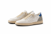 Valsport Scarpa Sneaker Davis Heritage in Nappa Bianco Blu uomo pelle artigianale