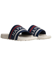 Napapijri Stream Stripes Slipper White Polyurethane