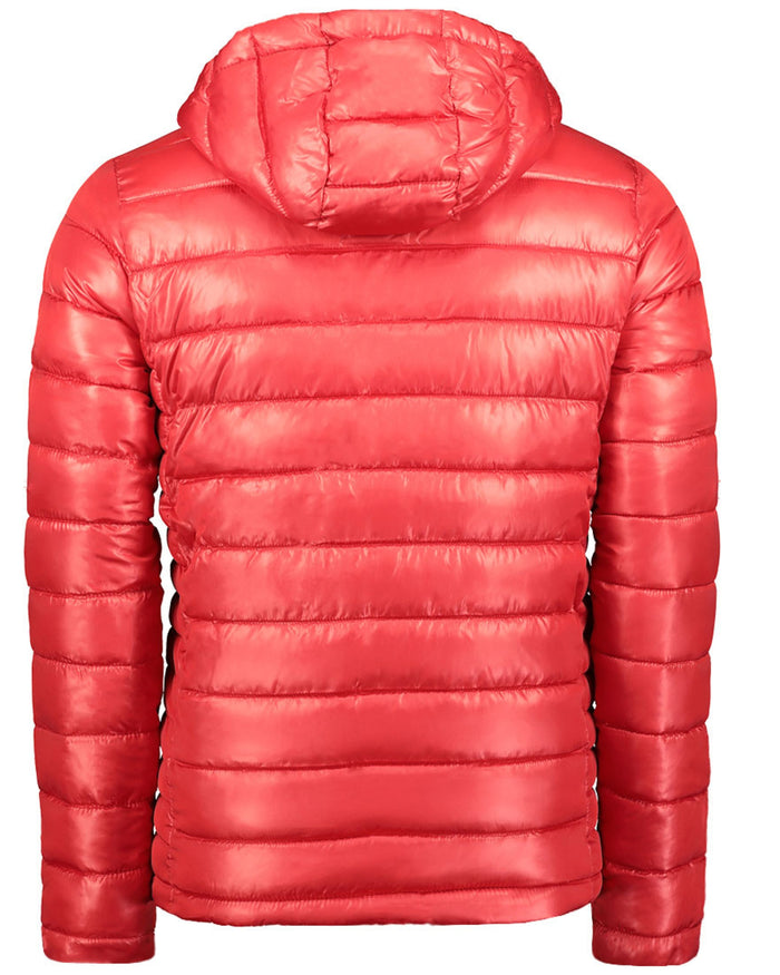 Geographical Norway Down Jacket Jacket 100 Grams Hood Red Men 2