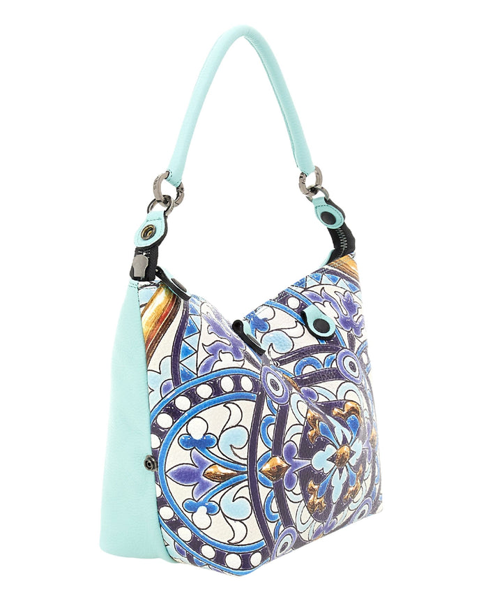 Gabs Convertible Bag Hobo-Shopper-Tote-Satchel-Backpack Leather Blue 3