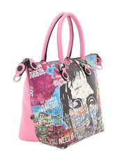 Gabs Trasformabile Hobo Shopper Tote Bauletto Zaino Rosa in Pelle