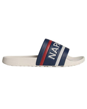 Napapijri Stream Stripes Slipper White Polyurethane