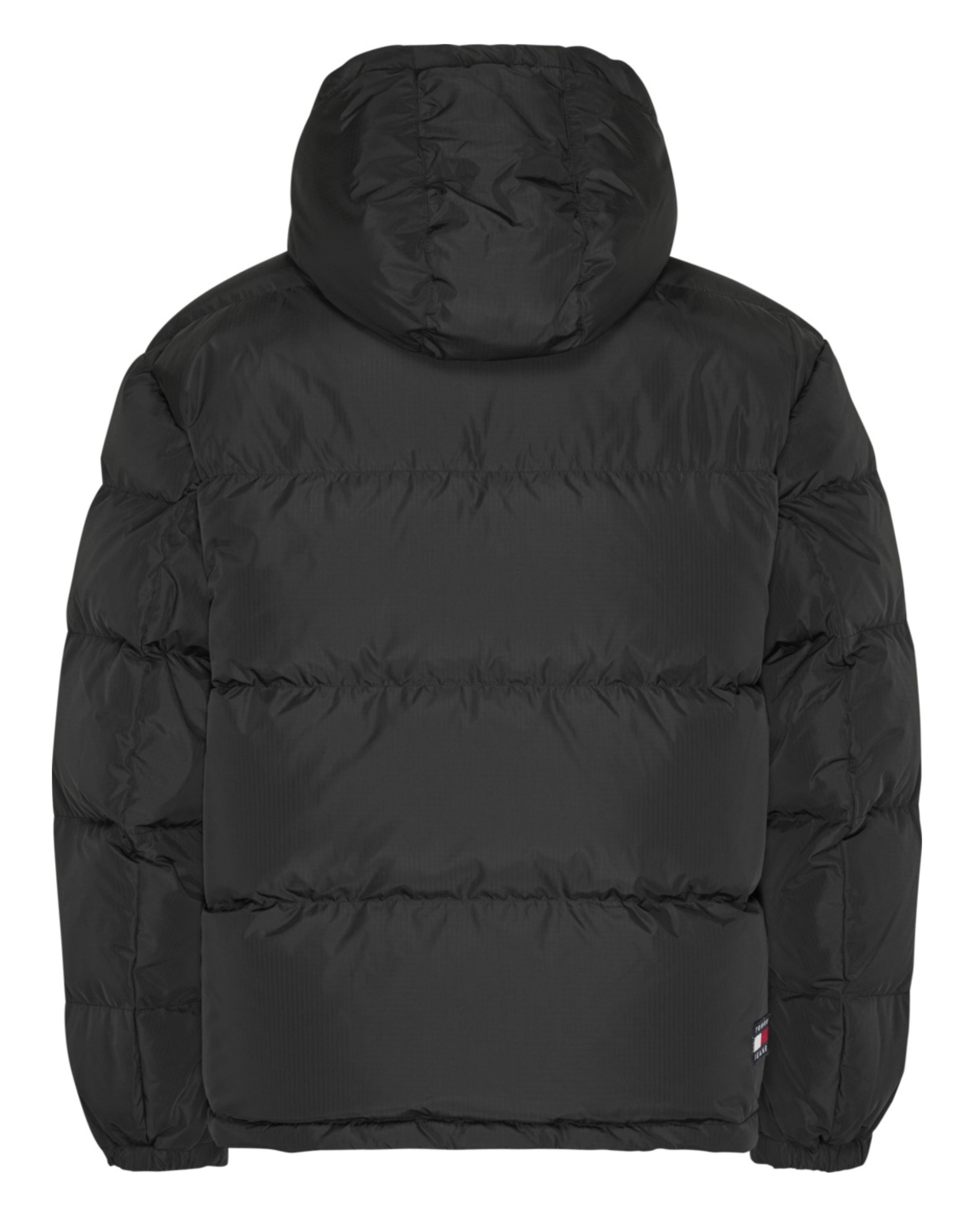 Tommy Jeans Padded Parka Jacket Hood Black