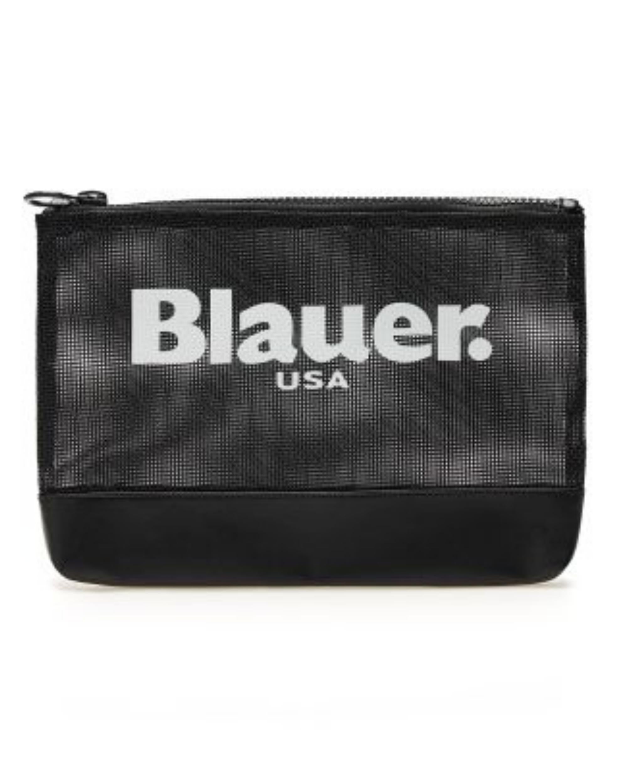 Blauer Men Women Wrist Lanyard Net Pouch Black Unisex