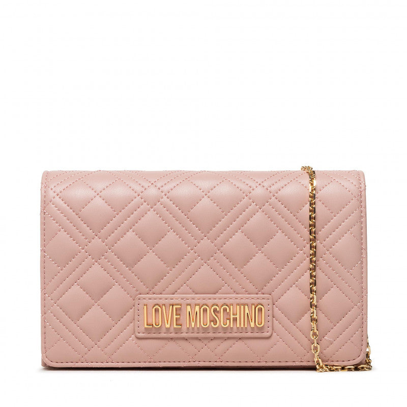 Love Moschino Quilted Evening Bag Pink