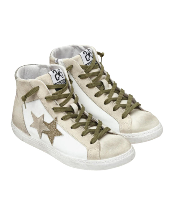 2star Sneakers High 105 Bianco Uomo-2