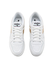 Diadora Scarpe Magic Basket Low Metal Ecopelle e Pelle Bianco