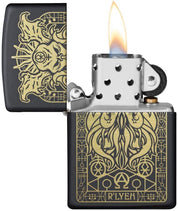 Zippo Windproof Refillable Made In Usa Black Unisex