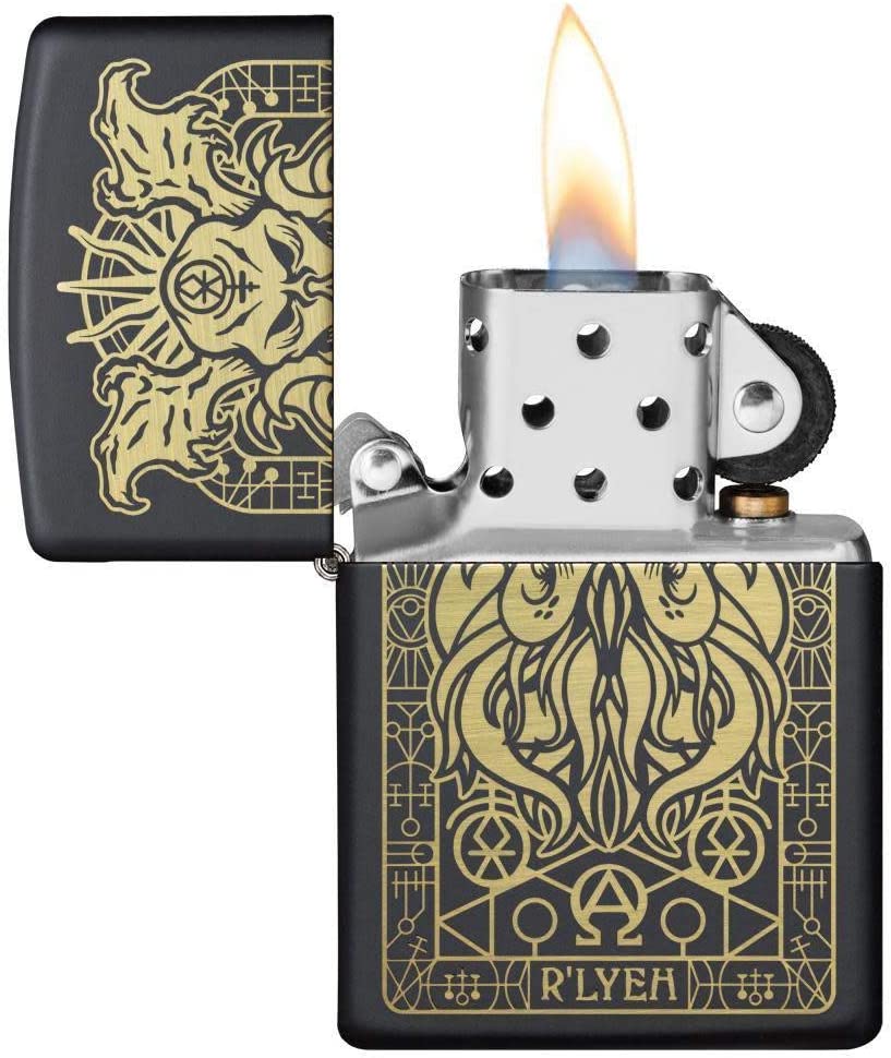 Zippo Windproof Refillable Made In Usa Black Unisex