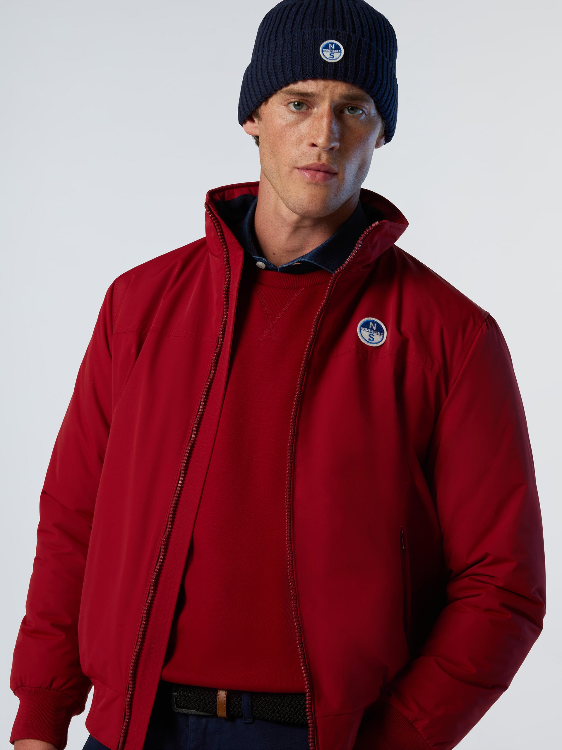 North Sails giubbotto giacca giubbino ORIGINAL SAILOR JACKET idrorepellente 603305 0237 rosso