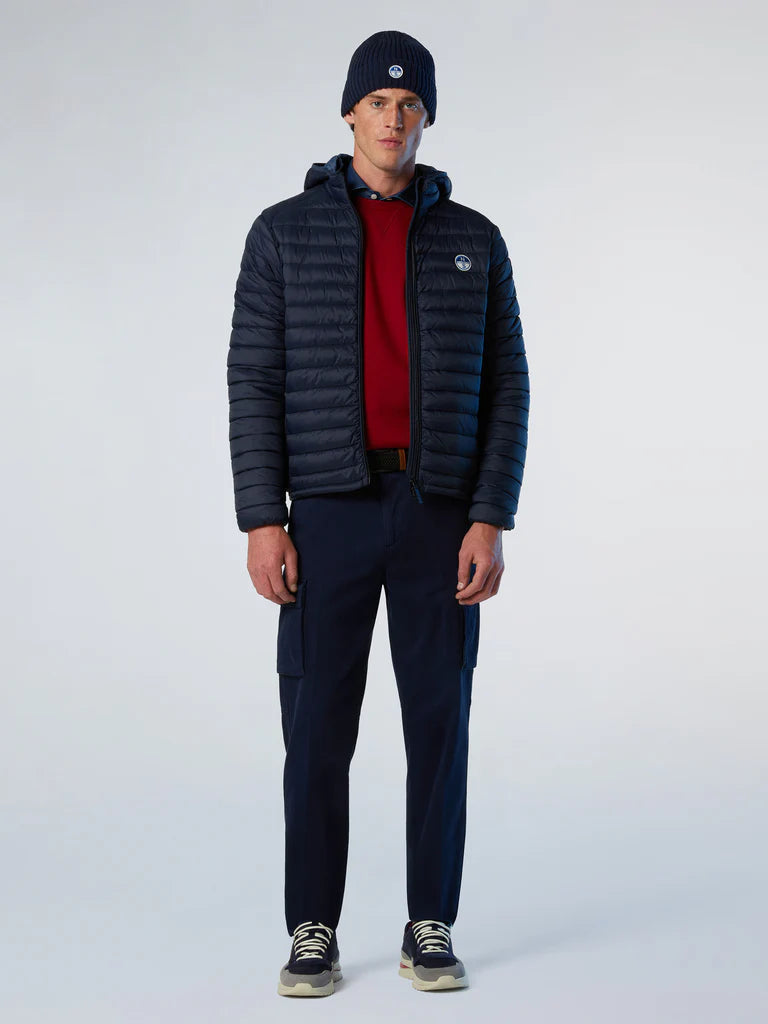 North Sails giubbotto giacca giubbino piumino leggero zephyr antivento acqua Navy blu