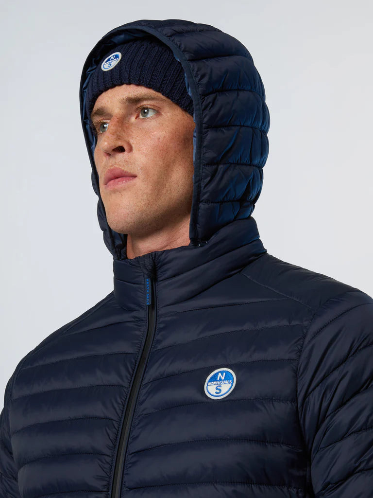 North Sails giubbotto giacca giubbino piumino leggero zephyr antivento acqua Navy blu