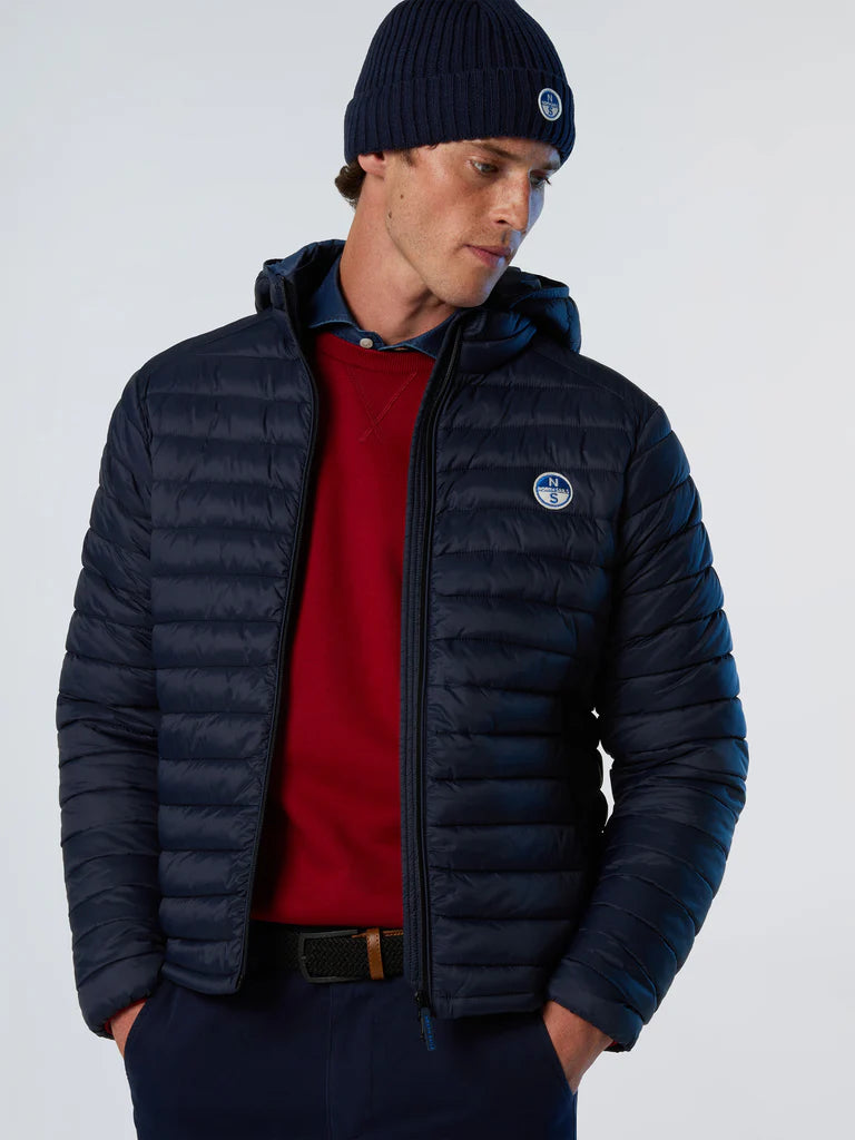 North Sails giubbotto giacca giubbino piumino leggero zephyr antivento acqua Navy blu