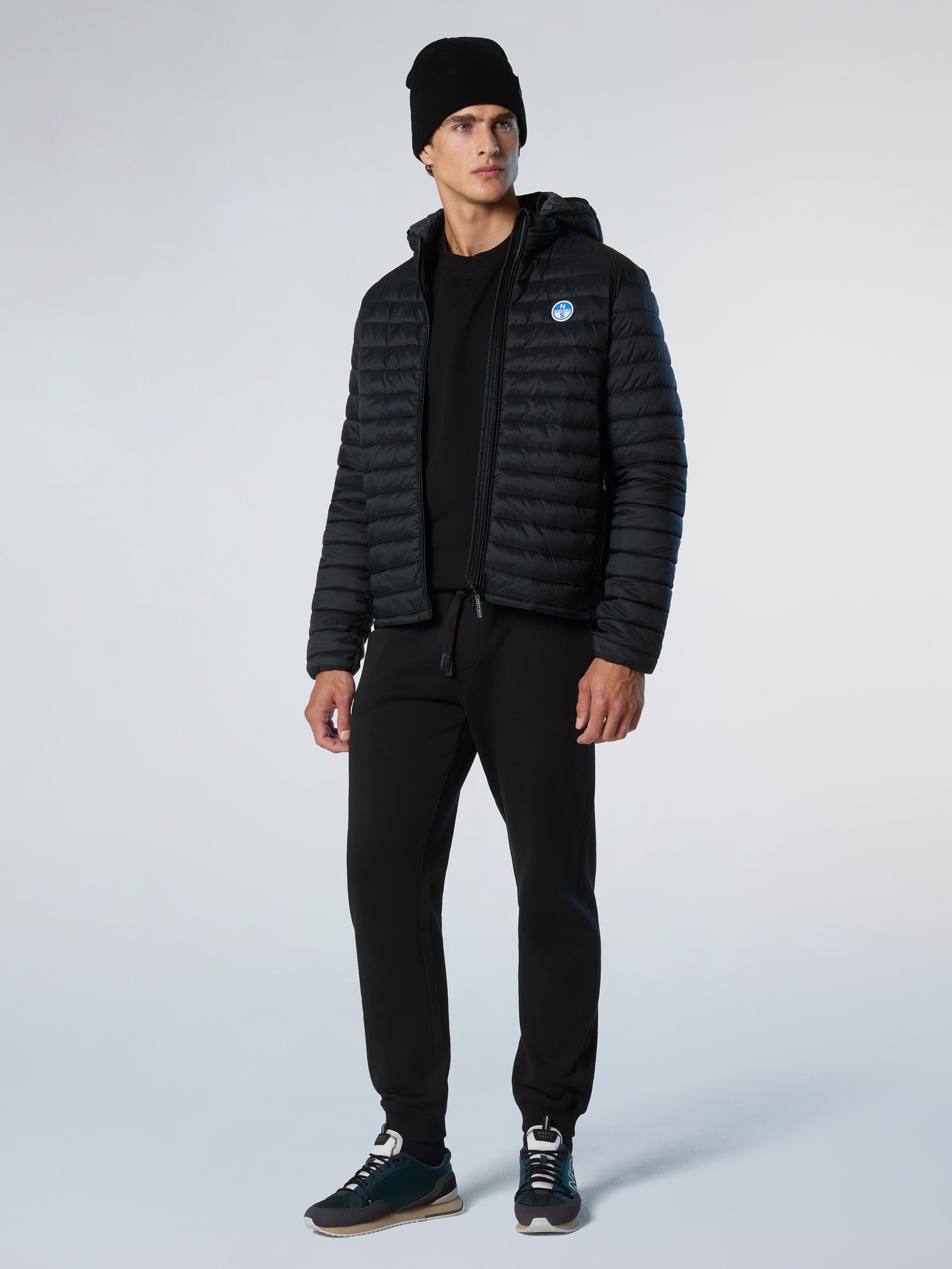 North Sails giubbotto giacca giubbino piumino leggero zephyr antivento Nero Uomo