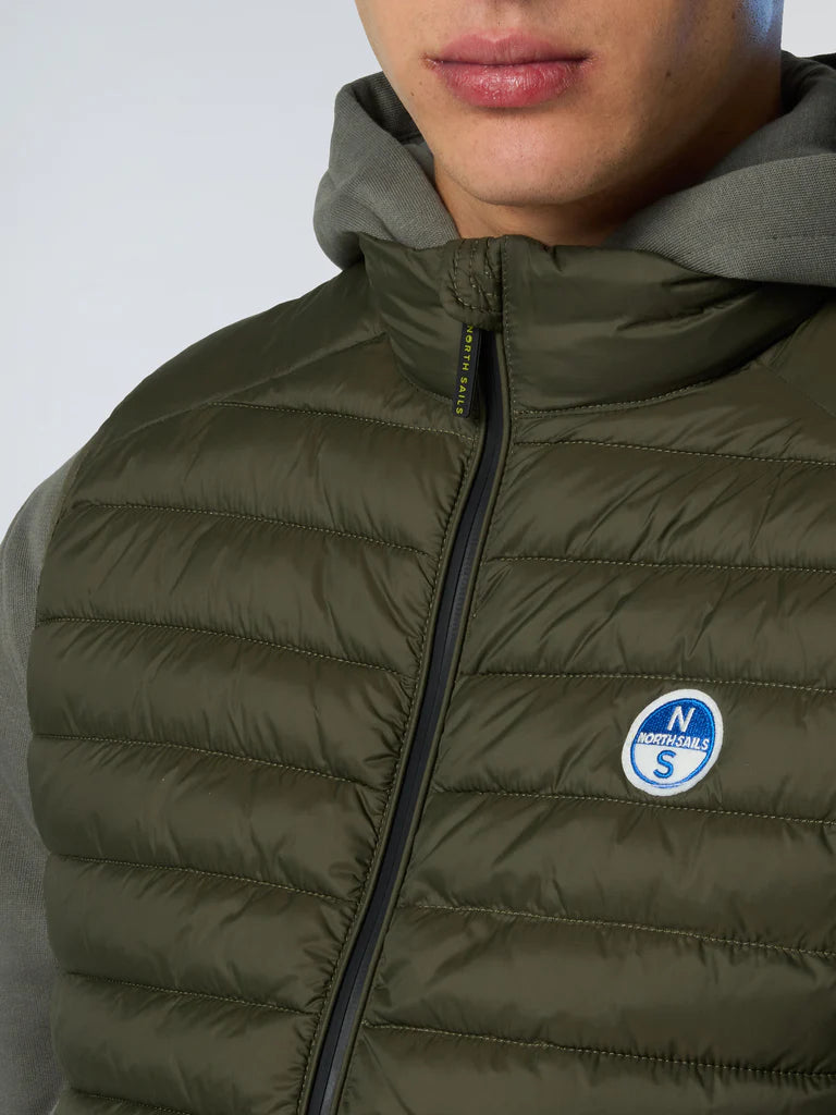 North Sails smanicato vest giubbino piumino leggero gilet zephyr antivento acqua 603423-0421