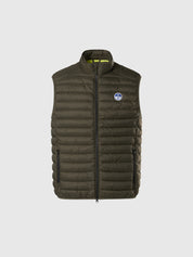 North Sails smanicato vest giubbino piumino leggero gilet zephyr antivento acqua forest verde