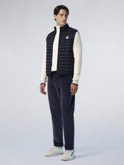 North Sails smanicato vest giubbino piumino leggero gilet zephyr antivento acqua Navy blu
