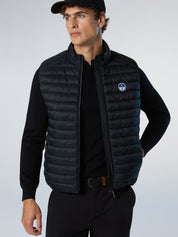 North Sails smanicato vest giubbino piumino leggero gilet zephyr antivento acqua black nero