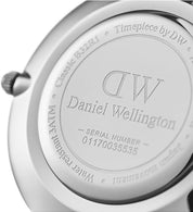 Daniel Wellington orologio petite 28mm inox 316L cromo black ashfield DW00100246
