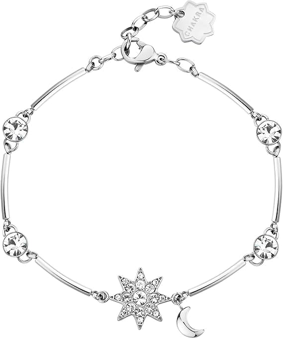 Brosway Bracciale Donna Rigido Acciaio Cristalli Stella | Collezione Chakra - BHKB123