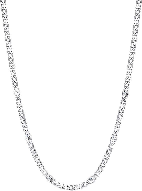 Brosway Collana Donna Acciaio e Cristalli | Collezione Symphonia - BYM83