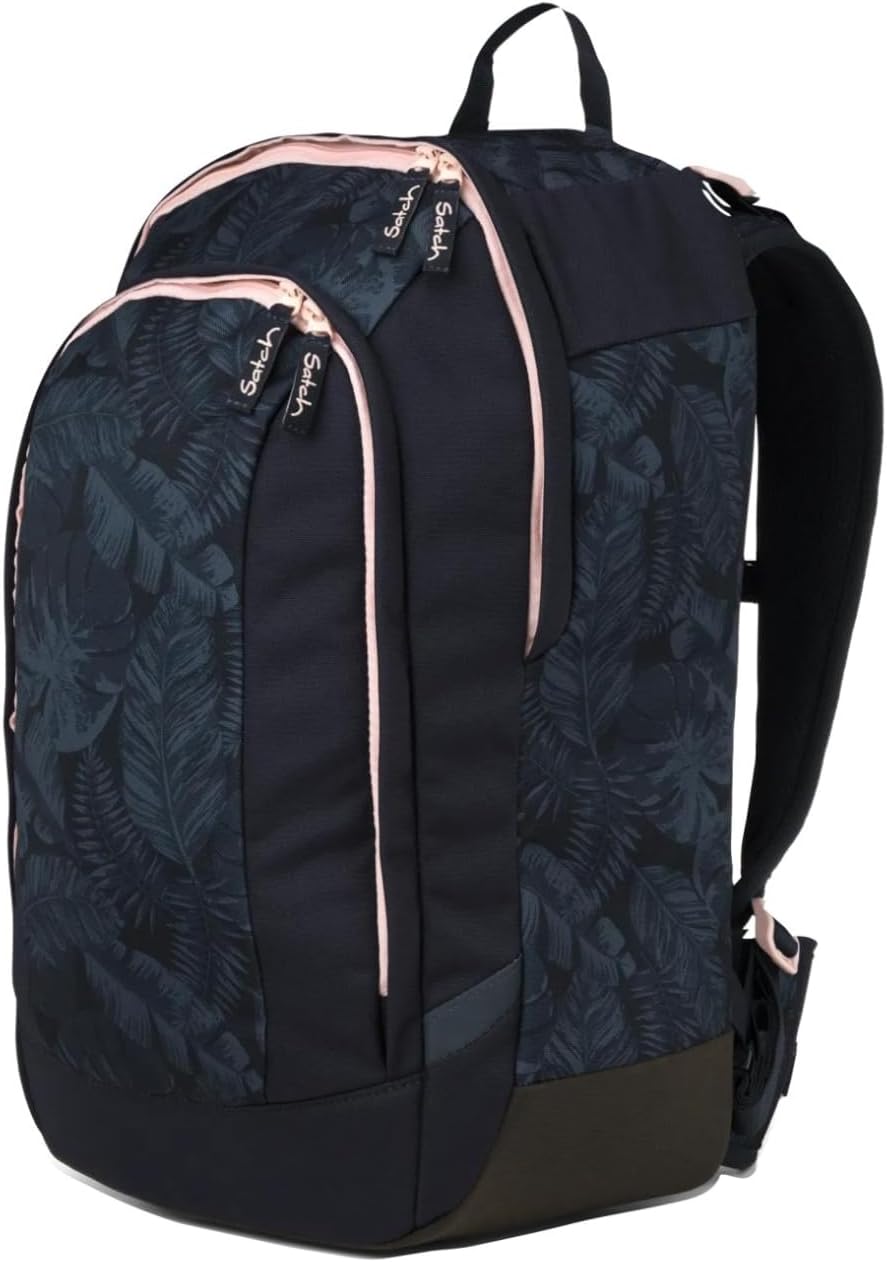 Satch Zaino scuola AIR Ergonomico Ecologico 26 Litri nero MIDNIGHT JUNGLE