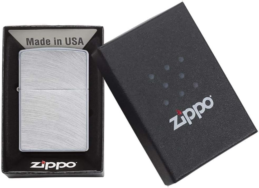 Zippo accendino ricaricabile antivento Made in USA Cromo Arc - 24647
