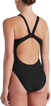 Nike Swim Costume Intero Fastback One Piece NESS8370 Tessuto Tecnico Nero Ragazza