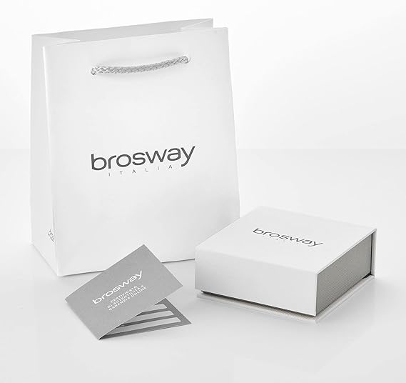 Brosway Orecchini Donna, Orecchini Pendenti in Ottone e Cristalli - Collezione AFFINITY - BFF61