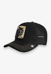Goorin Bros. Cappello Trucker Edizione Golden Panther Misto Poliestere Nero Unisex