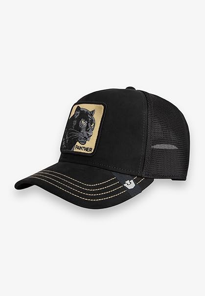 Goorin Bros. Cappello Trucker Edizione Golden Panther Misto Poliestere Nero Unisex