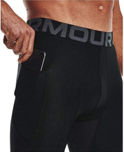 Under Armour leggins compressione pantaloni allenamento corsa uomo men 3/4 palestra nero