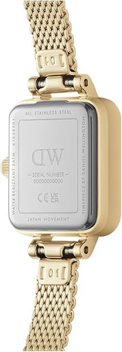 Daniel Wellington orologio quadro mini inox 316L oro quadrante nero DW00100652