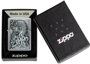 Zippo Ricaricabile Antivento Made In Usa Nel Box Regalo Argento Unisex
