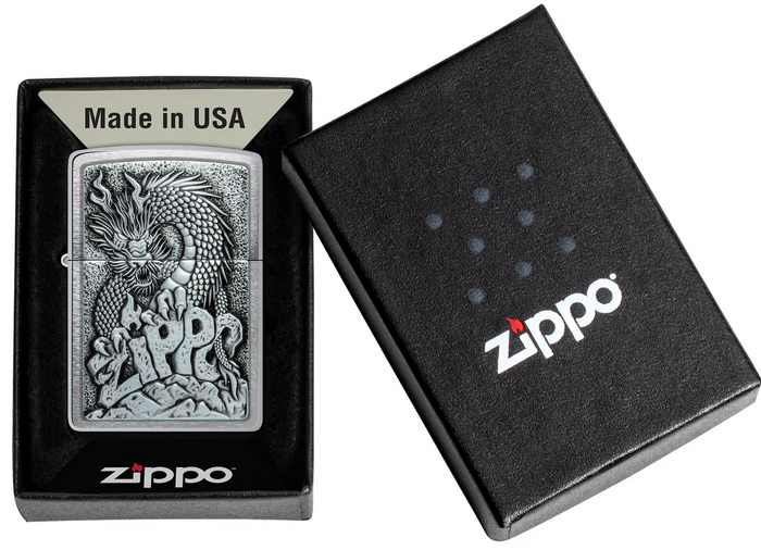 Zippo Ricaricabile Antivento Made In Usa Nel Box Regalo Argento Unisex 2