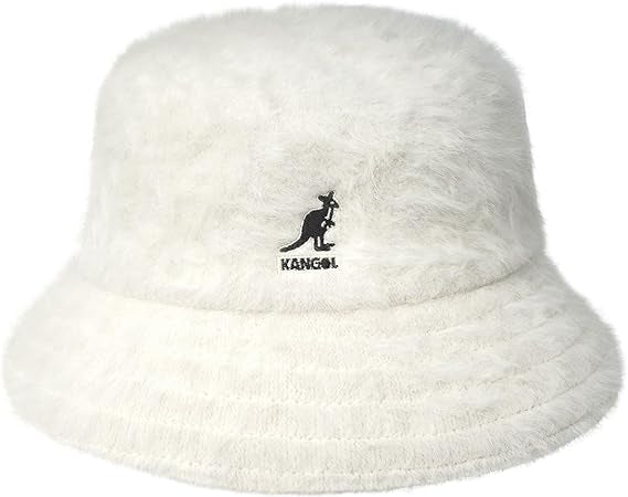 Kangol Cappello Pescatore Furgora Bucket Misto Angora Acrilico Bianco Avorio Unisex