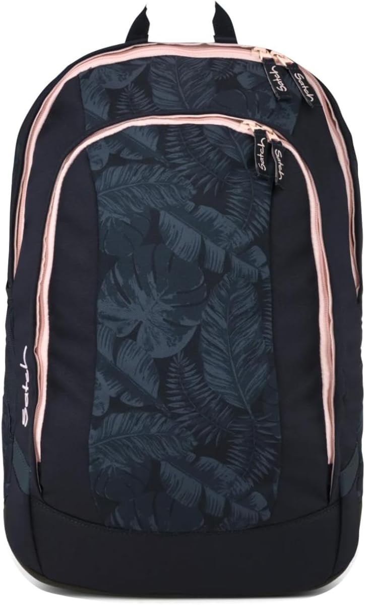 Satch Zaino scuola AIR Ergonomico Ecologico 26 Litri nero MIDNIGHT JUNGLE