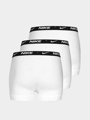 Nike 3 pack trunk boxer cotone elastico con logo 0000KE1008-MED tripack bianco