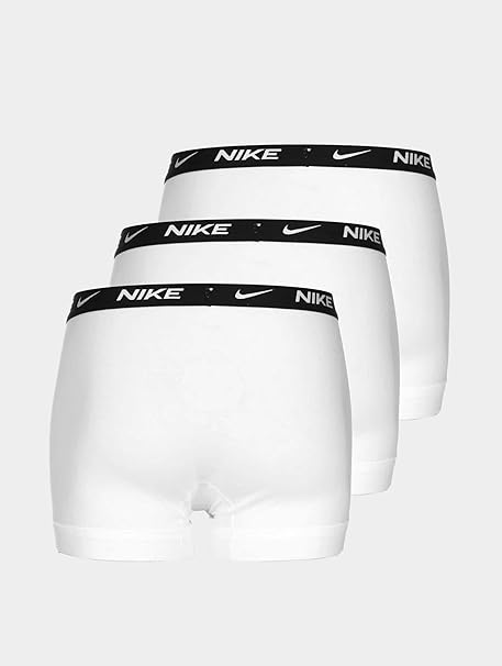 Nike 3 pack trunk boxer cotone elastico con logo 0000KE1008-MED tripack bianco