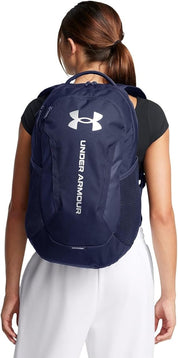 Under Armour Zaino UA HUSTLE 6.0 Backpack Impermeabile porta pc laptop 16" Blu Navy Unisex
