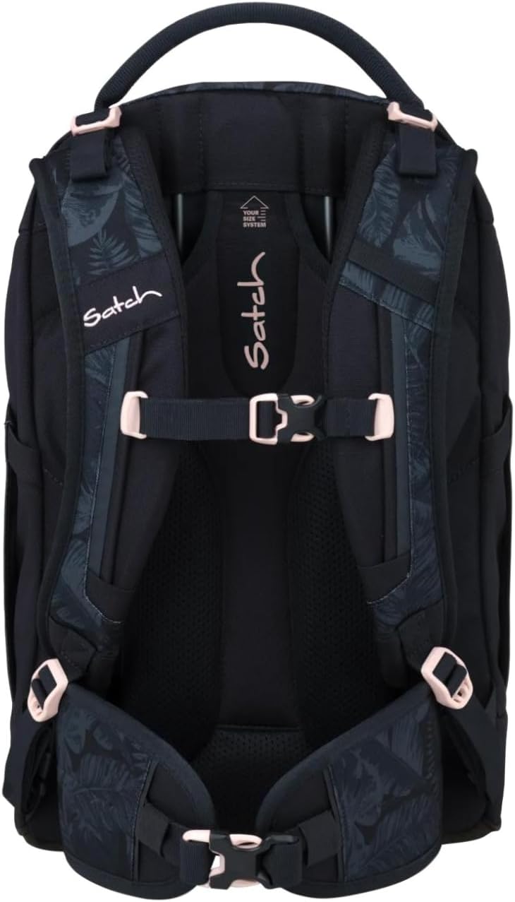 Satch Zaino scuola PACK Ergonomico Ecologico 30 Litri nero MIDNIGHT JUNGLE